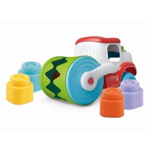 Clementoni - Jucarie educationala Soft Clemmy compactor de cuburi pentru dezvoltarea senzoriala si motorie a copiilor - Img 2