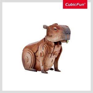 Cubic Fun - National Geographic Animale Salbatice Puzzle 3D Capibara 56 piese - Img 4