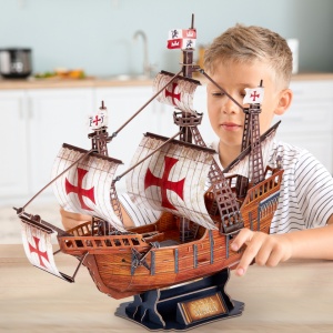 Cubic Fun - Puzzle 3D Nava Santa Maria 204 Piese - Img 3
