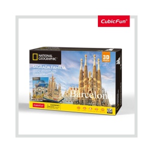 Cubic Fun - Puzzle 3D si Brosura-Sagrada Familia 184 Piese