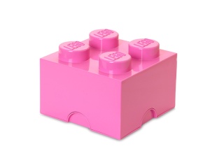 Cutie depozitare LEGO 4 roz