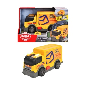 Dickie Toys Camion De Livrare Cu Lumini Si Sunete 15Cm - Img 4