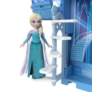 Disney Frozen Set De Joaca Papusa Elsa Si Castelul De Gheata Cu Accesorii - Img 7