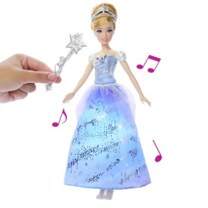 Disney Princess Papusa Cenusareasa Interactiva Cu Rochie Luminoasa - Img 3