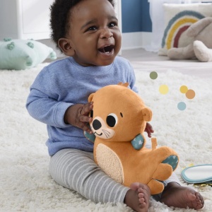 Fisher Price Jucarie Senzoriala 2 In 1 Tummy Time Vidra Pentru Bebelusi - Img 3