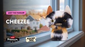 Fuggler - Jucarie de plus, 23 cm - Ciudateii animale uratele, Cheezee - Img 2