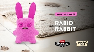 Fuggler - Jucarie de plus, 23 cm - Ciudateii animale uratele, Rabid Rabbit - Bunny - Img 2