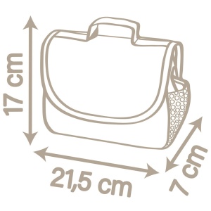 Gentuta de infasat pentru papusa Smoby Baby Nurse Changing Bag crem cu accesorii - Img 3