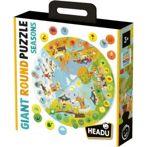 Headu - Puzzle Educativ rotund sa invatam Anotimpurile - Img 1