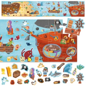 Headu - Puzzle Pirati cu peste 200 de stickere ce se pot repozitiona - Img 2