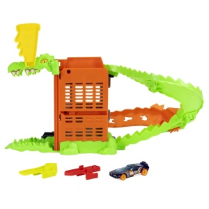 Hot Wheels City Pista Inamicilor Atacul Croc Pizza - Img 4