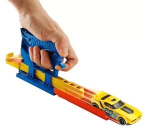 Hot Wheels Set Lansator Portabil Albastru Si Masinuta - Img 3