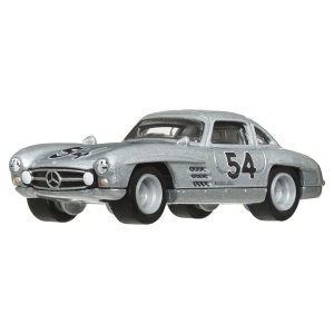 Hot Wheels Transportator Mercedes-Benz 55 Blaues Wunder Cu Masinuta Mercedes-Benz 300 Sl Scara 1:64 - Img 4