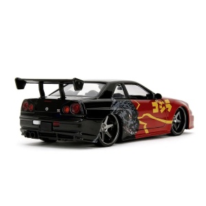 Jada Godzilla Masinuta Metalica Nissan Skyline Gtr Scara 1 La 24 - Img 4