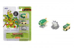 Jada Set 3 Masinute Metalice Testoasele Ninja 4Cm - Img 1