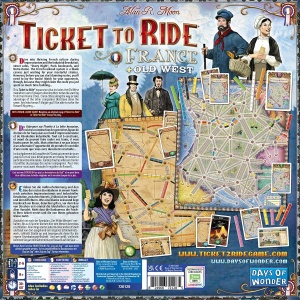 Joc de societate Ticket to Ride Map Collection France & Old West, extensie, limba engleza - Img 2