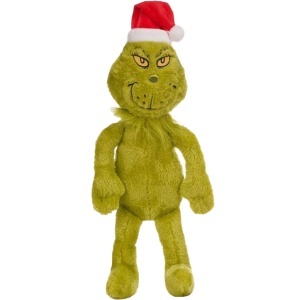 Jucarie din plus Grinch cu fes, 25/36 cm