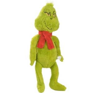 Jucarie din plus Grinch cu fular, 25/36 cm - Img 3