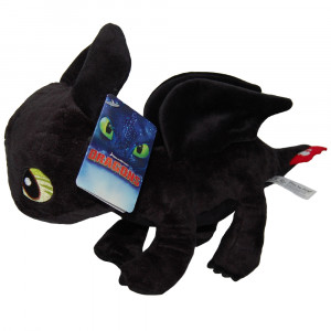Jucarie din plus Toothless soft, Dragons, 30 cm - Img 1