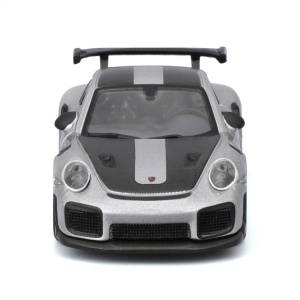 Maisto Masinuta Metalica Speed Icons Porsche 911 Gt2 Rs Silver Black Scara 1 La 64 - Img 5