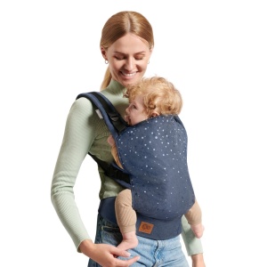 Marsupiu Ergonomic Kinderkraft Nino, Pana La 20 Kg, Confetti Denim - Img 4