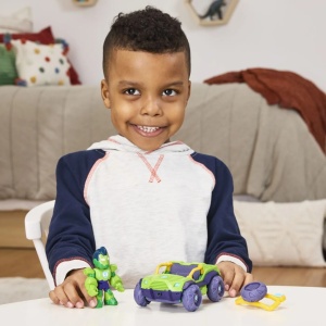 Marvel Iron Man Si Prietenii Sai Uimitori Set Vehicul Si Figurina Iron Hulk - Img 2