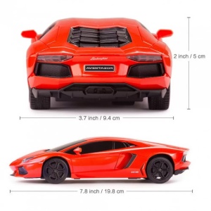 Masina Cu Telecomanda Lamborghini Aventador Rosu Cu Scara 1 La 24 - Img 6