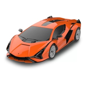 Masina Cu Telecomanda Lamborghini Sian Portocaliu Cu Scara 1 La 24 - Img 2