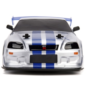 Masina Jada Toys Fast and Furious Nissan Skyline GTR Drift cu anvelope si telecomanda - Img 2