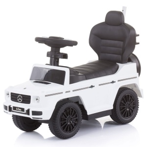 Masinuta de impins Chipolino Mercedes G350 white cu maner si copertina - Img 7