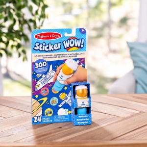 Melissa And Doug Sticker Wow Set De Joaca Autocolante Si Stampila Astronaut - Img 7