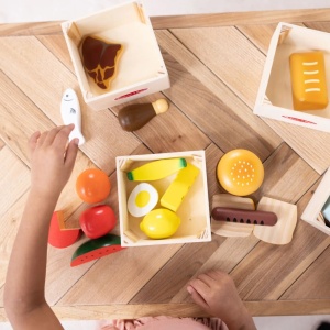 Melissa Si Doug Set De Joaca Din Lemn Produse Alimentare - Img 6