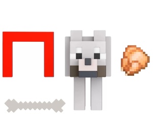Minecraft Craft A Block Figurina Tamed Wolf 8Cm - Img 2