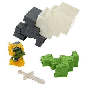 Minecraft Mini Mode Set Explorare Miniera Gri Si Alb - Img 4