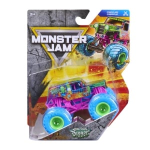 Monster Jam Cyberflare Masinuta Metalica Son Uva Digger Scara 1 La 64