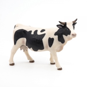 Papo Figurina Vacuta Cu Blana Alba Si Neagra - Img 3