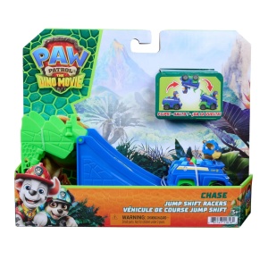 Patrula Catelusilor Filmul Cu Dinozauri Set Vehicul Cu Rampa Si Figurina Chase