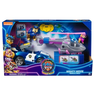 Patrula Catelusilor Mighty Movie Set 2 Vehicule - Img 2