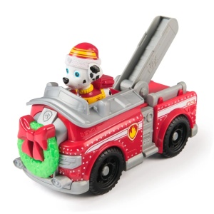 Patrula Catelusilor Vehicul Si Figurina Marshall Cu Accesorii De Craciun - Img 5
