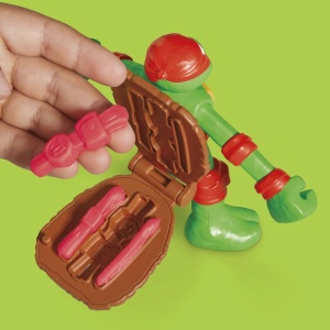 Play Doh Povestiri Cu Testoase Ninja Adolescente Mutante Set Plastelina Creatii Cowabunga - Img 4