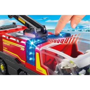 Playmobil - Autospeciala de pompieri pentru aeroport cu lumini si sunete - Img 3