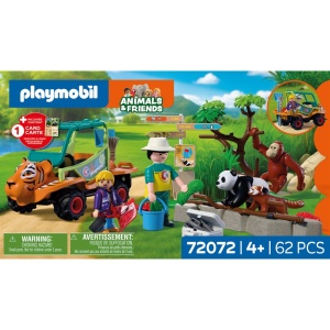 Playmobil - Jucarie de rol Ingrijitor zoo cu vehicul - Img 4