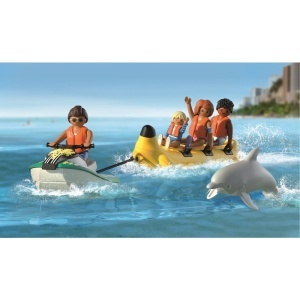 Playmobil - Jucarie de rol Plimbare pe mare cu banana - Img 4