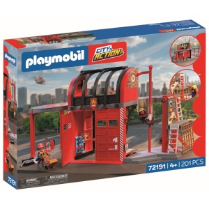 Playmobil - Jucarie de rol Statie mare de pompieri - Img 2