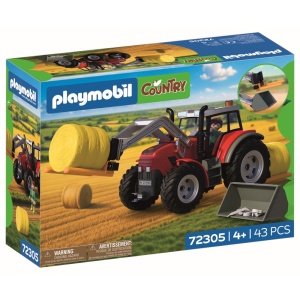 Playmobil - Jucarie de rol Tractor cu baloti de fan - Img 3