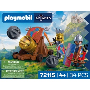 Playmobil - Jucarie de rol Tunul cavalerilor Leu - Img 3