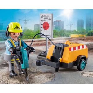 Playmobil - Muncitor cu ciocan demolator Playmobil - Img 6