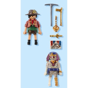 Playmobil - Set 2 figurine Vanator de comori si mumie - Img 6