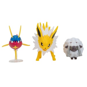 Pokemon - Set 3 figurine de actiune, Wooloo, Carvanha, Jolteon, 3 buc - Img 2