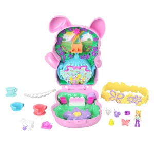 Polly Pocket Set Gentuta Animalut Iepuras La Petrcere Cu Accesorii - Img 2
